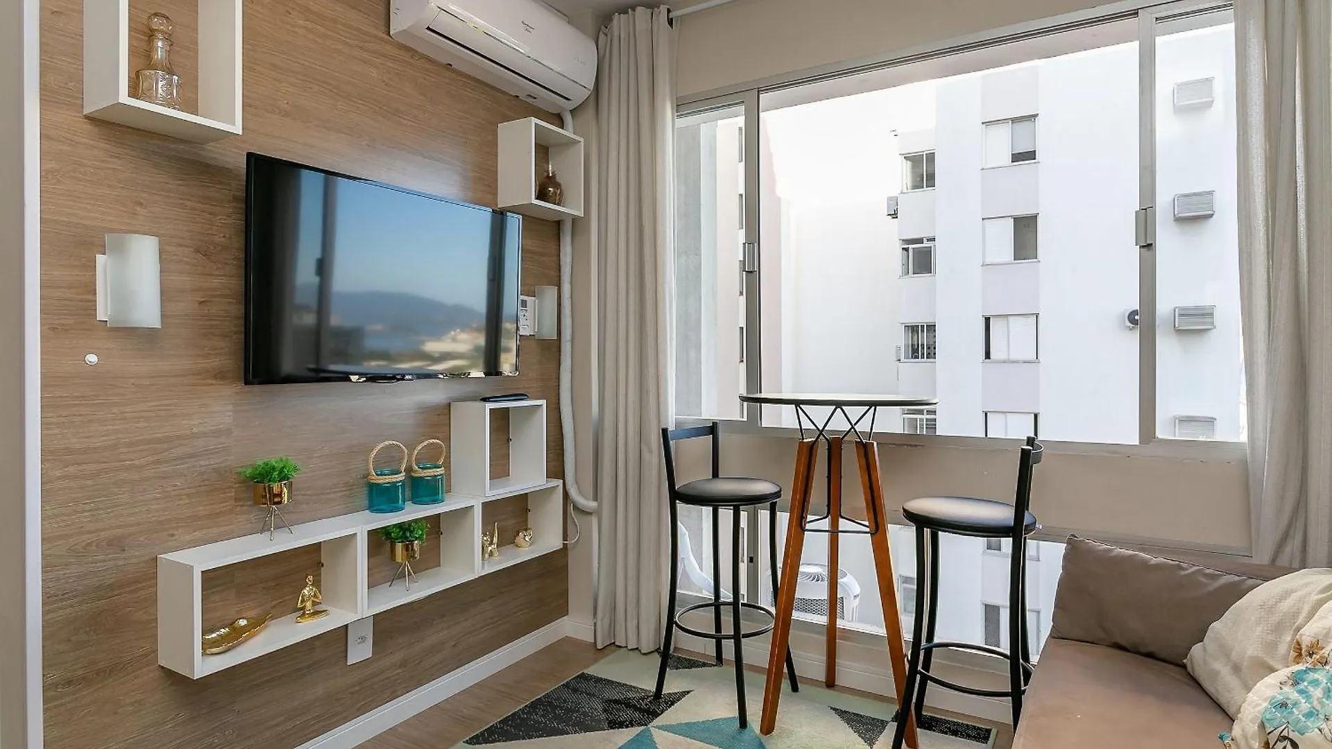 アパート 500M Do Top Market | Vista Parcial Do Mar #Ca36 フロリアノポリス ブラジル